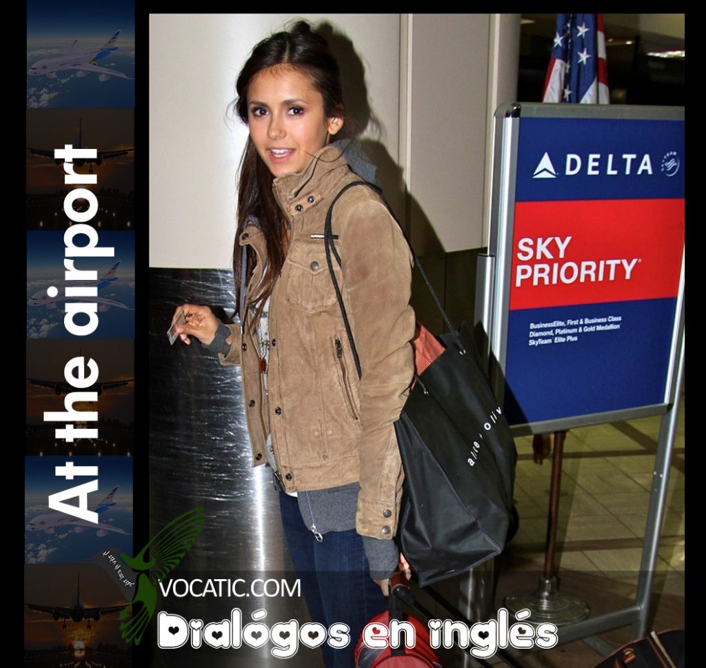 Un dialogo en el aeropuerto en ingles